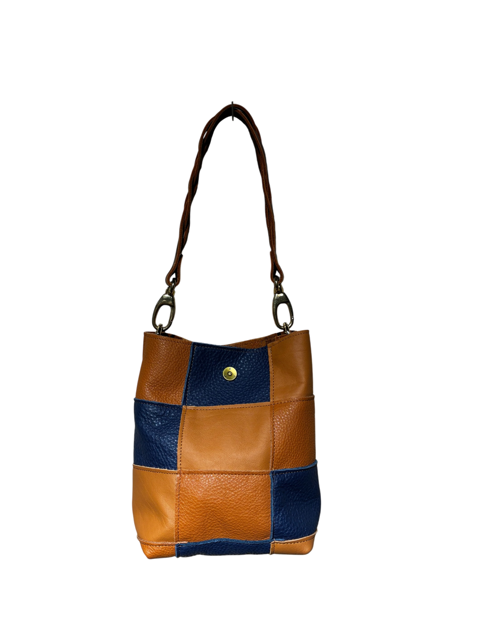 Rut Praline Bag Soft Blue & Cognac