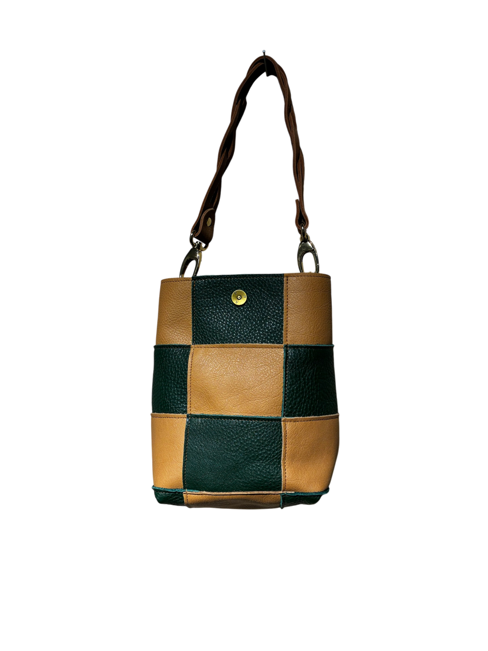 Rut Praline Bag Soft Green & Cognac